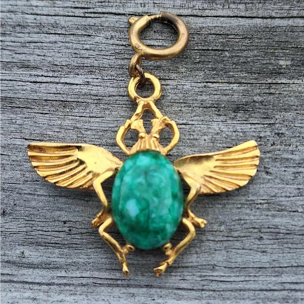 Vintage Scarab Pendant/Charm - Picture 5 of 9